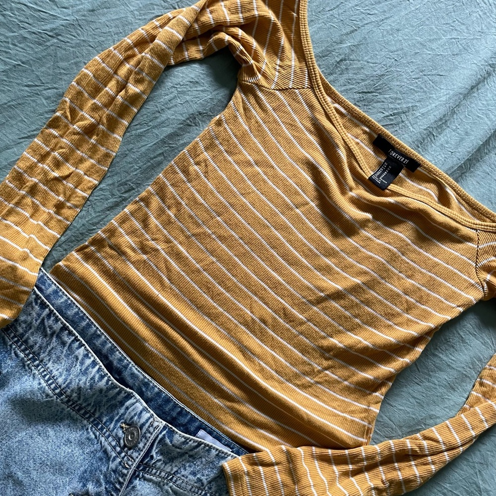 F21 Off the Shoulder Bodysuit